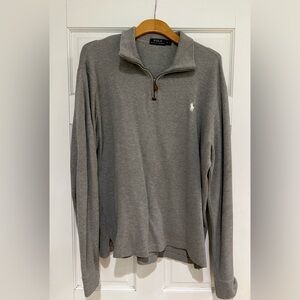 Polo by Ralph Lauren Gray Quarter-Zip Sweatshirt